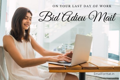 bid adieu email samples