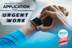 leave application letter in college Application For Urgent Piece Of Work, sample format