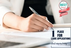 sick leave application for school teacher, sample, format