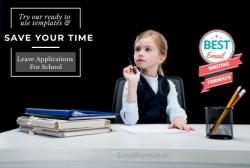 Leave Application For School format