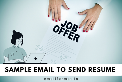 Sample emails to send resume for a job